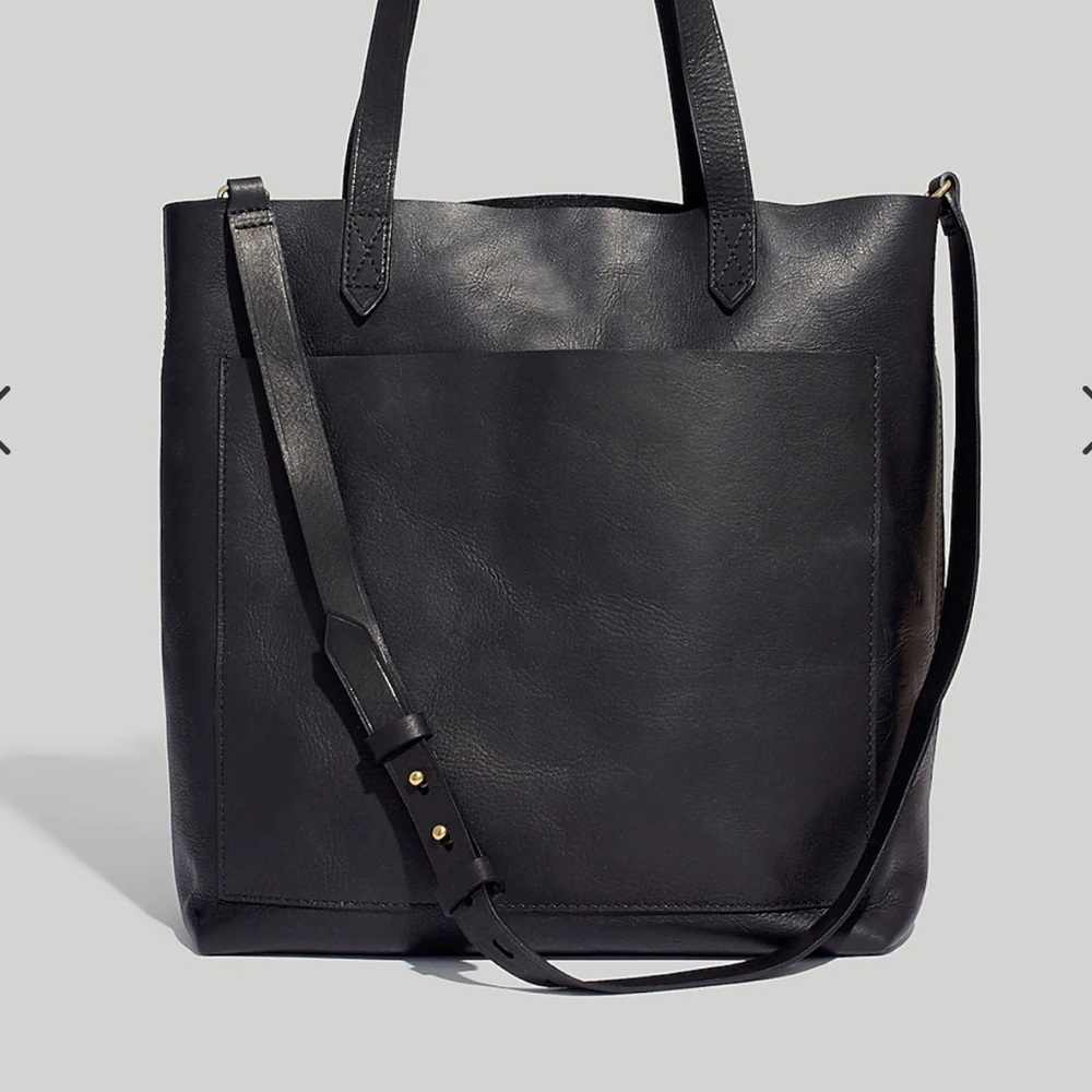 Madewell leather transport tote